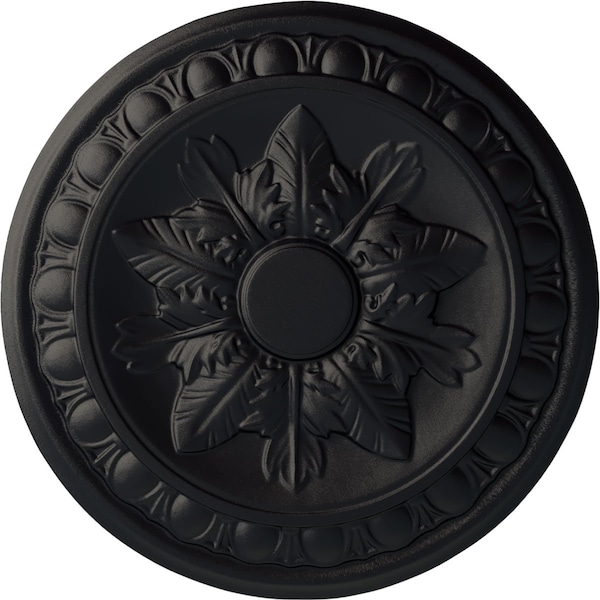 Ekena Millwork Exeter Ceiling Medallion (Fits Canopies up to 3 1/8"), Hand-Painted Steel Gray, 17 3/4"OD x 1 1/8"P CM17EXSGS - main